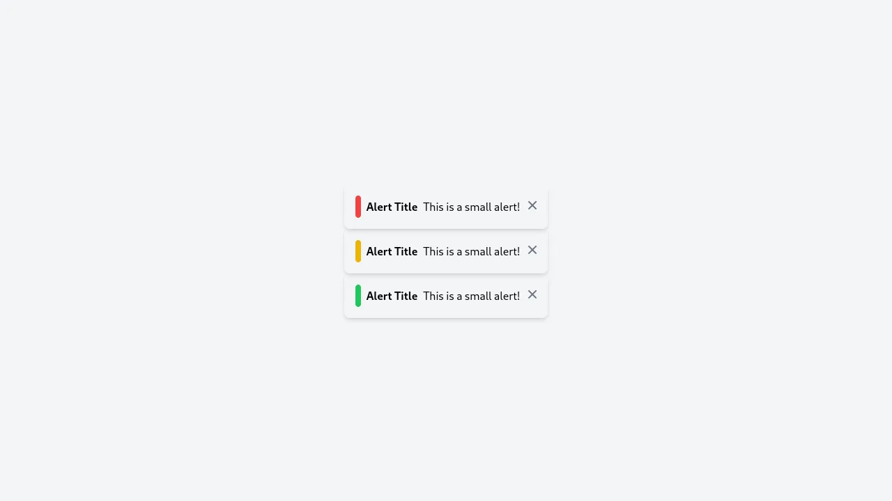 Tailwind Alerts - small-modern-alerts