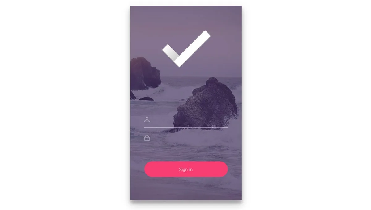 Invision-login form example