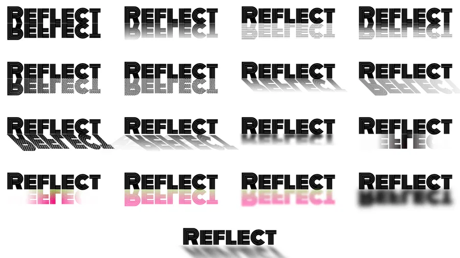 Text Reflect Effect