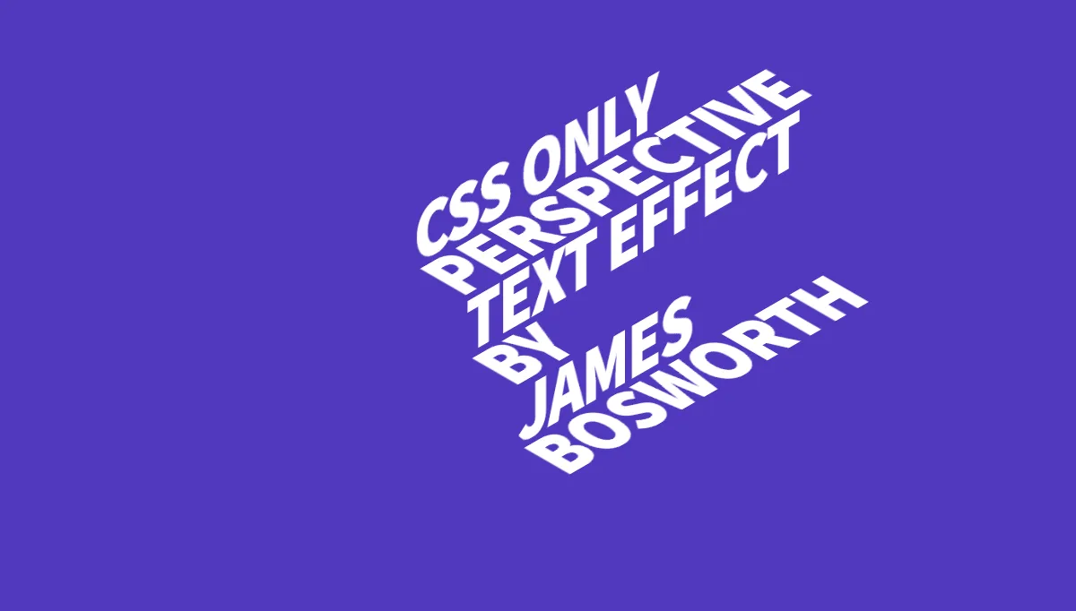 CSS Perspective Text Hover