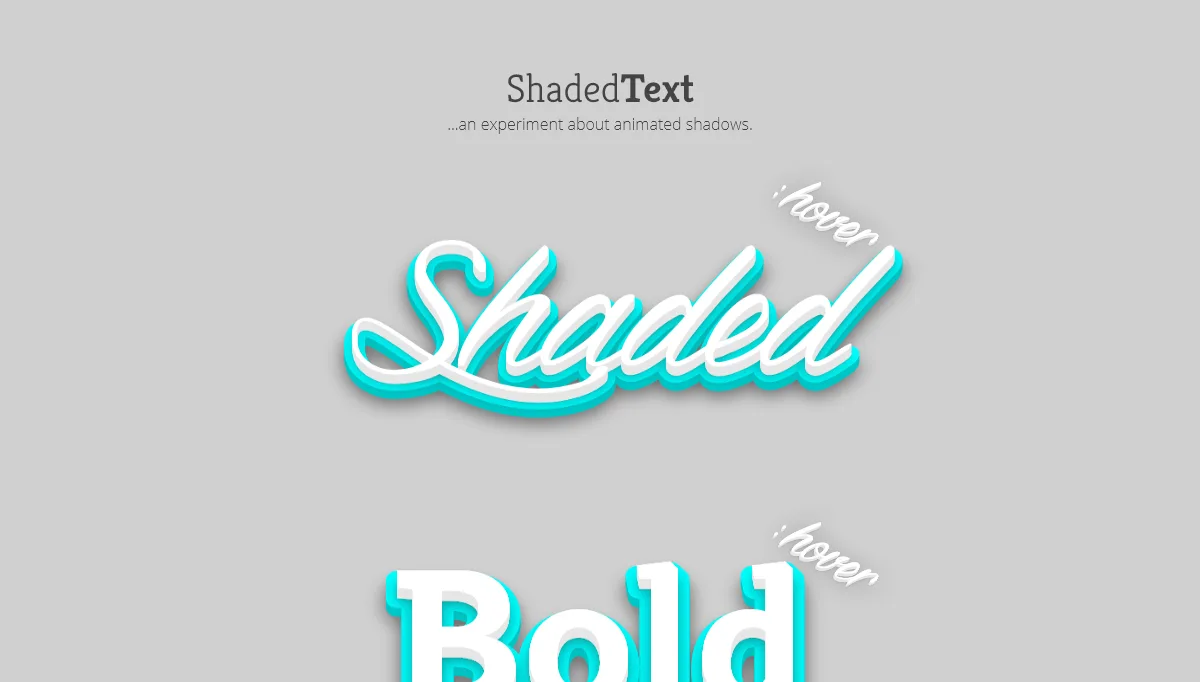 Shaded Text