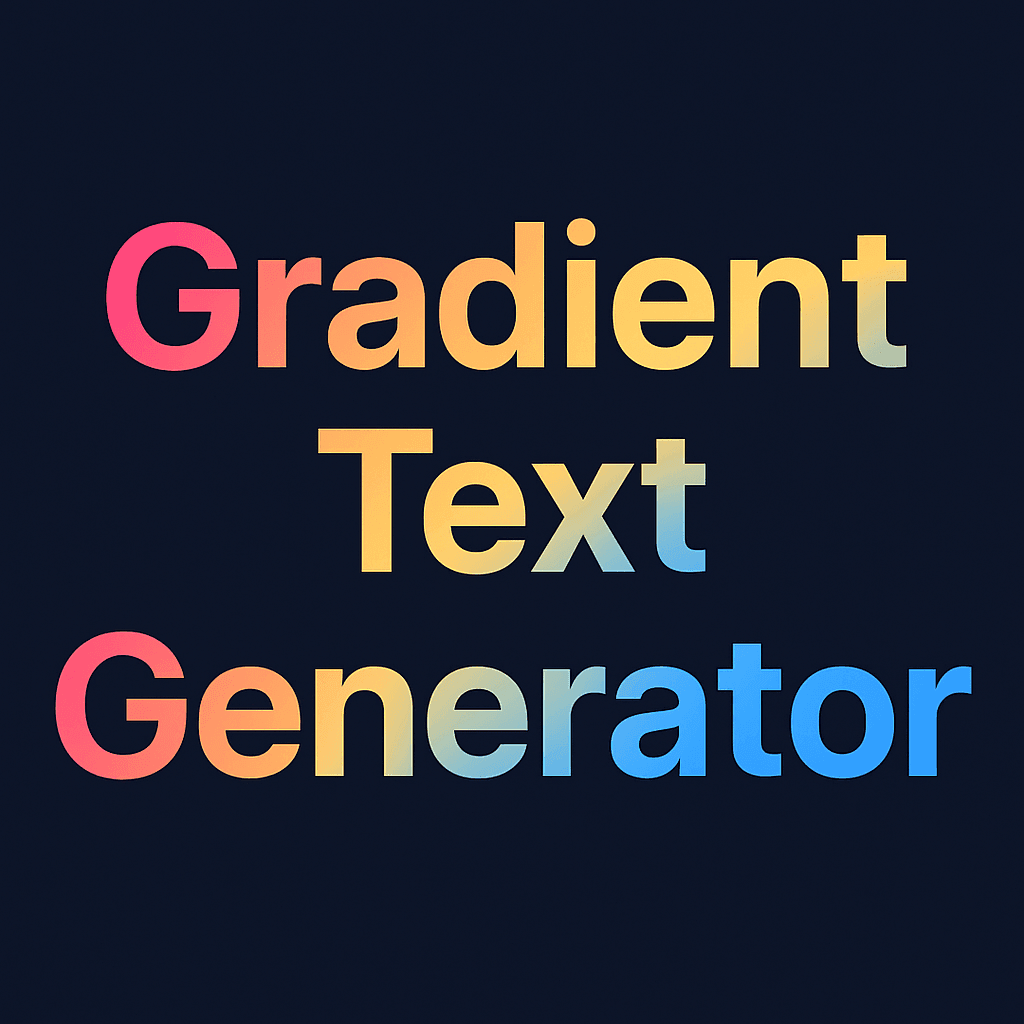 Gradient Text Generator