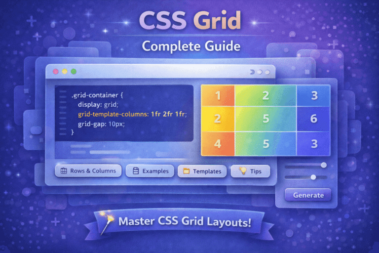 Complete Guide to CSS Grid Layout & Generator - Frontend Hack