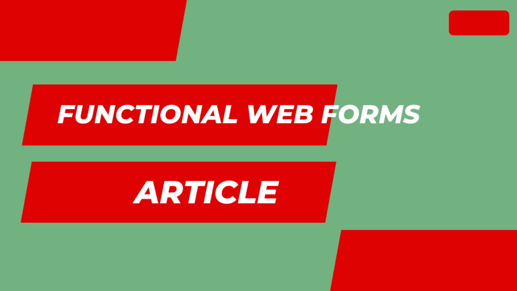 Building Functional Web Forms - Frontend Hack