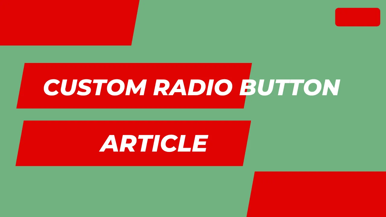 custom-radio-buttons tool